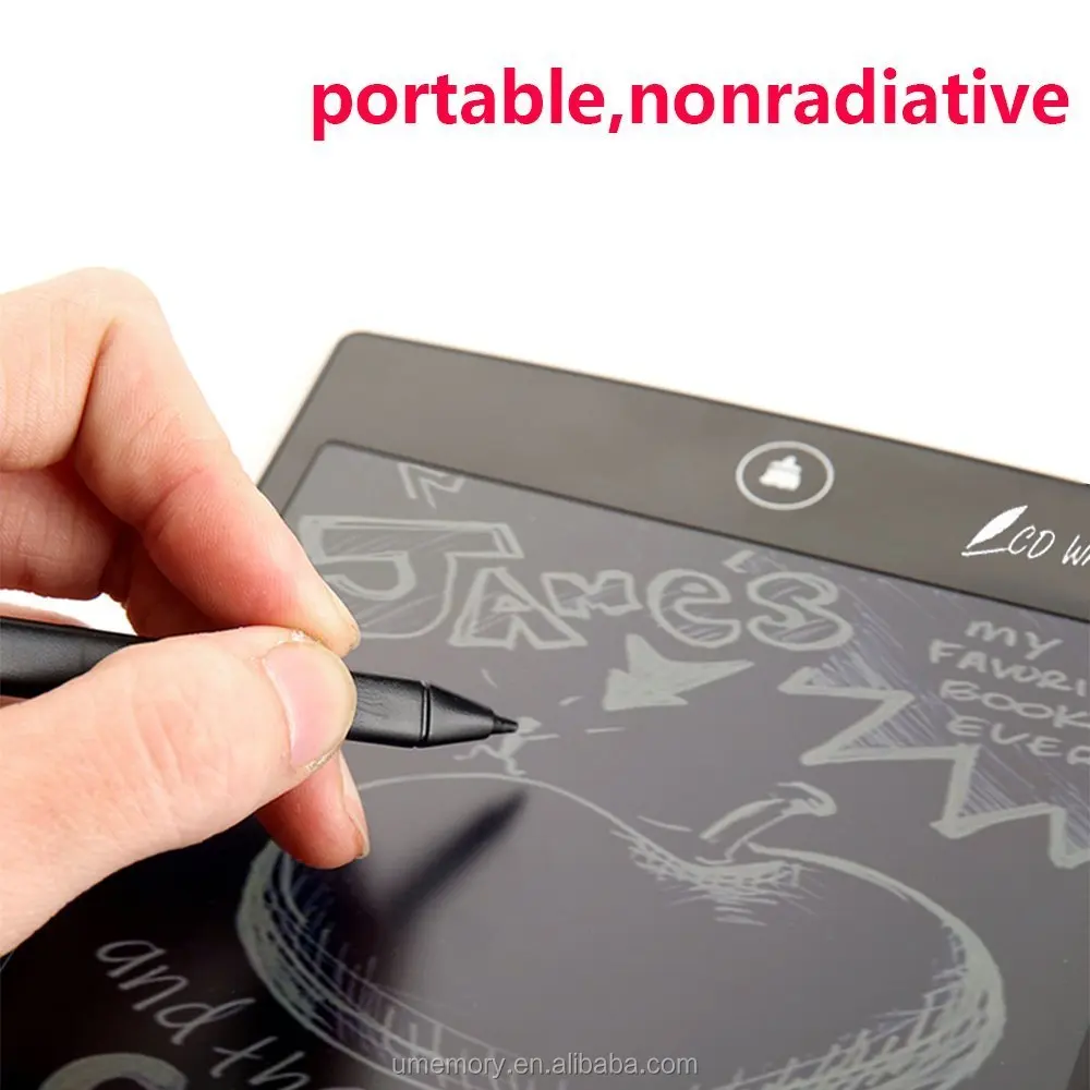 2018 new products electronic memo board colorful light erasable drawing pad