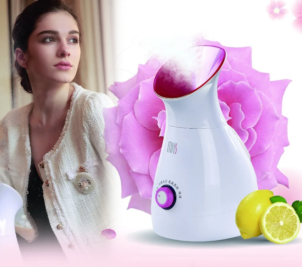 
DIY fruit facial spa steamer nano ionic multifunction hot & cold facial steamer 
