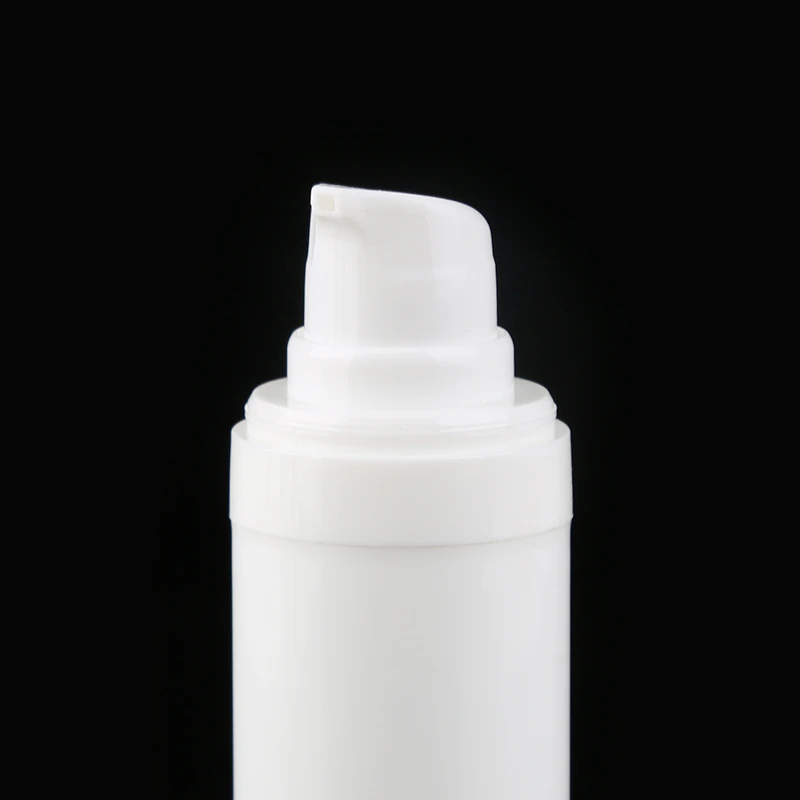 Refillable White Airless Pump Bottle 15ml 30ml 50ml  Cream Lotion Bottle For Toiletries Liquid