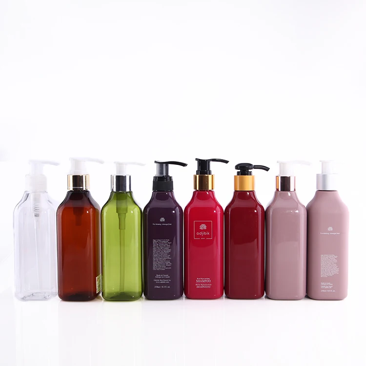 Any custom made color lotion pump 350ml 300ml 250ml 200ml PET bottle
