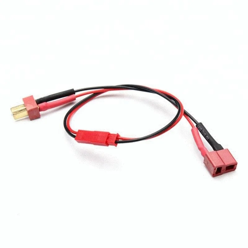 T plug to jst soft silicone wire switch cable connector male female