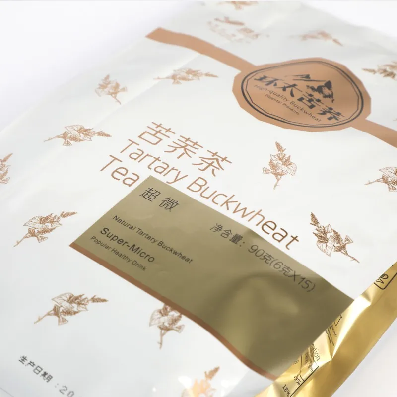 
90g Free Sample Sichuan Huantai 100% Herbal Roasted Super-Micro Tartary Buckwheat Tea 