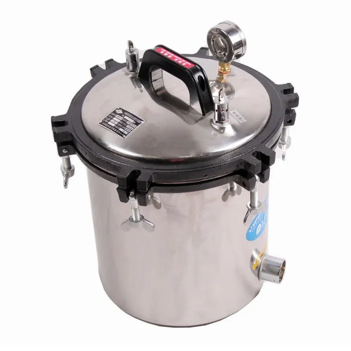 18 Liter Steam Autoclave Bacteria Incinerator Stainless Steel Pressure Steam Sterilizer