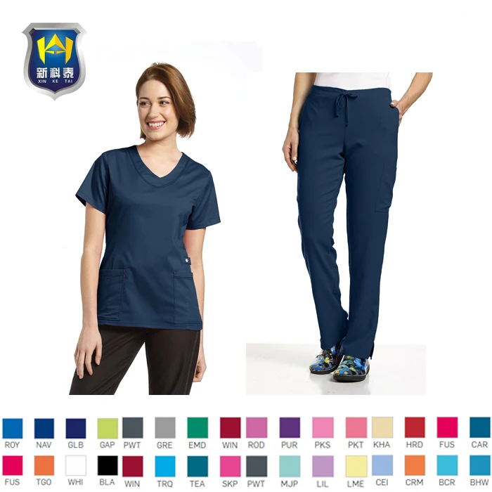  Китайская оптовая продажа новый дизайн медицинские скрабы для кормления наборы униформа больниц