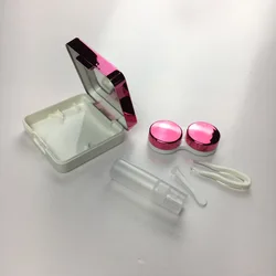 Silver eyekan Luxury contact lens travel case accept LOGO printing on case A-8067