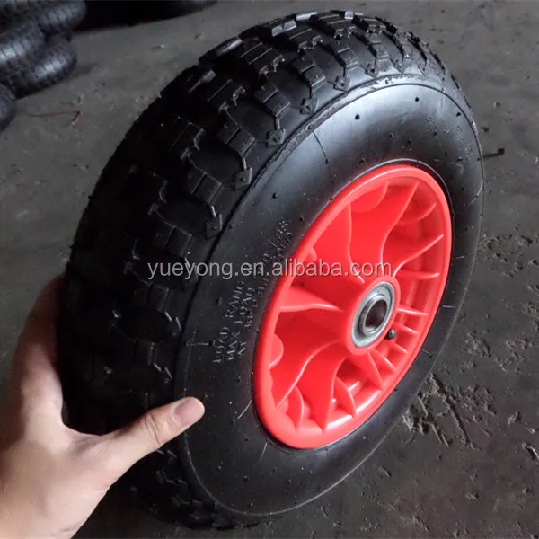 
4.80/4.00-8 wheelbarrow pneumatic rubber tire/ 4.00-8 wheel barrow wheel with plastic rim 