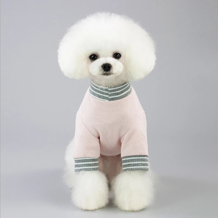 China Low MOQ Wholesale Cotton Dog Clothes Apparel with Sleeves dog shirt blank