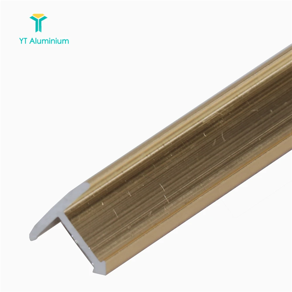 Satin Nickel-Brushed Aluminium Laminate Flooring Trims Square Edging Transition Strip