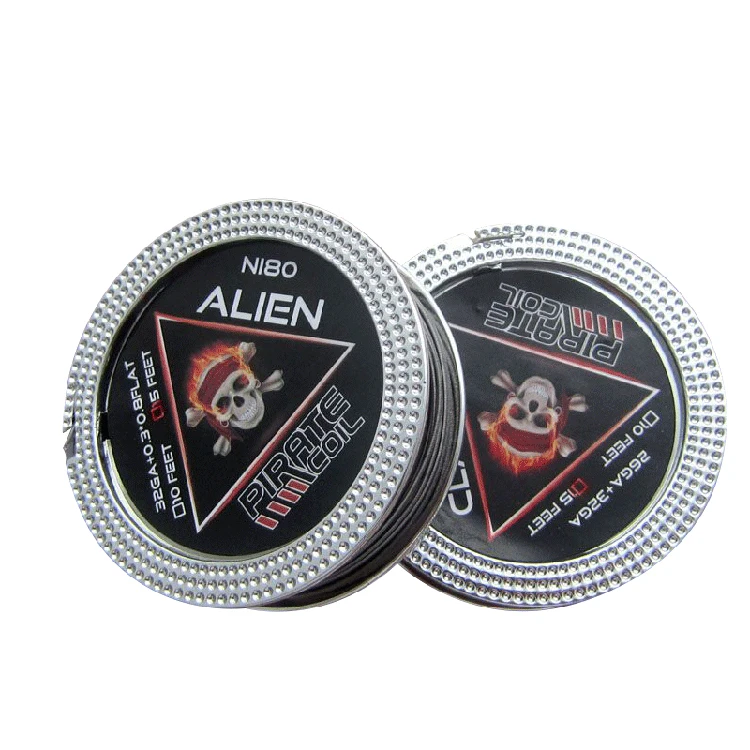 China manufacturer wholesale nichrom vape wire  32G+0.3*0.8FLAT alien coil vape
