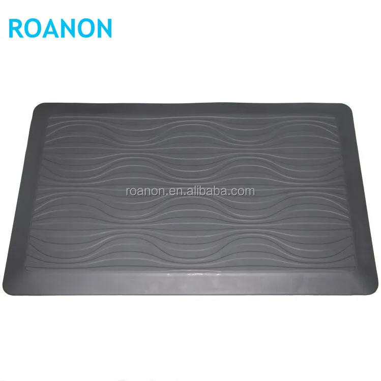 
20*32inch grey amazon PU anti fatigue kitchen cooking standing mats 