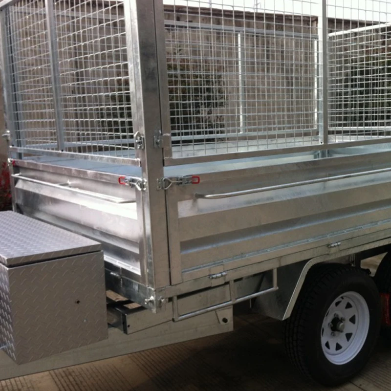 New popular design caged tipper trailer for cargo trailer car