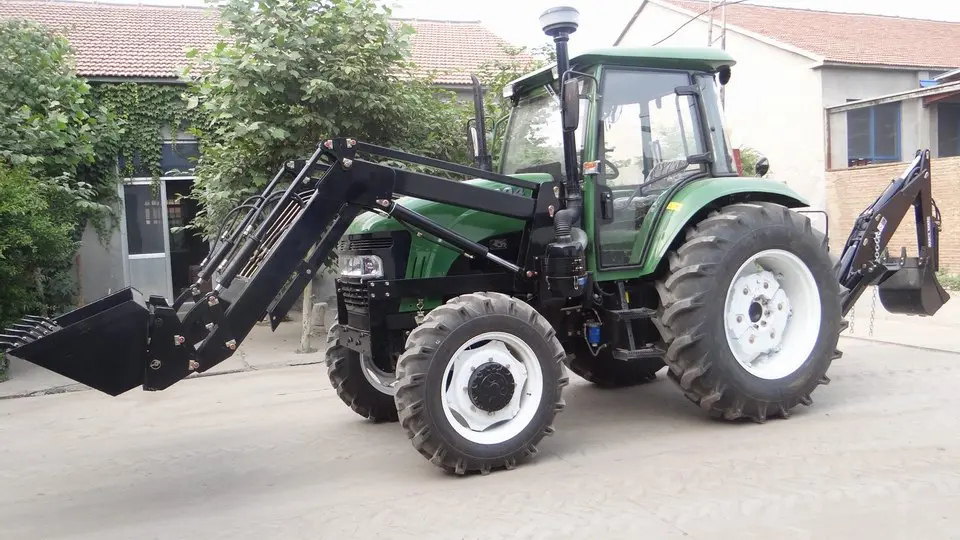 Лидер продаж тракторный двигатель 80 л.с. с 4 цилиндрами фронтальным погрузчиком и экскаватором-погрузчиком