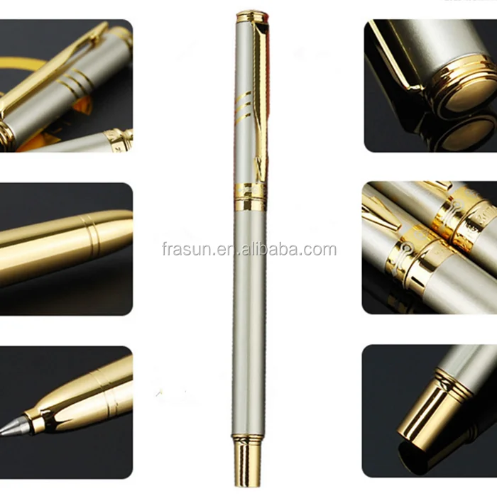 Customized luxury office cap-off design smooth writing roller pens