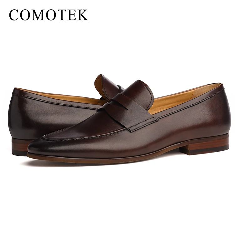 
 Новое поступление 2019, оптовая продажа, Мужская классическая обувь на заказ, лоферы, мужская повседневная обувь из натуральной кожи  