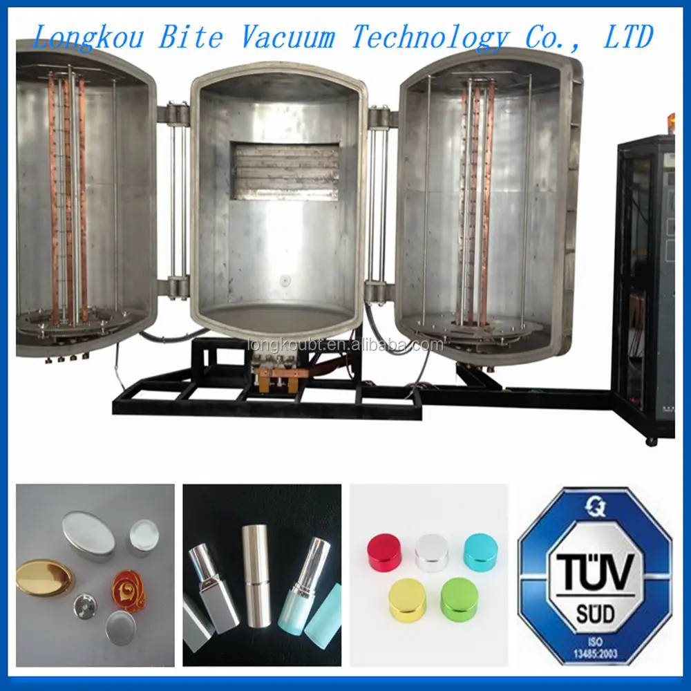 pvd plastic bottles gold color coating machine/pvd glass coloring film vacuum metalizing machine