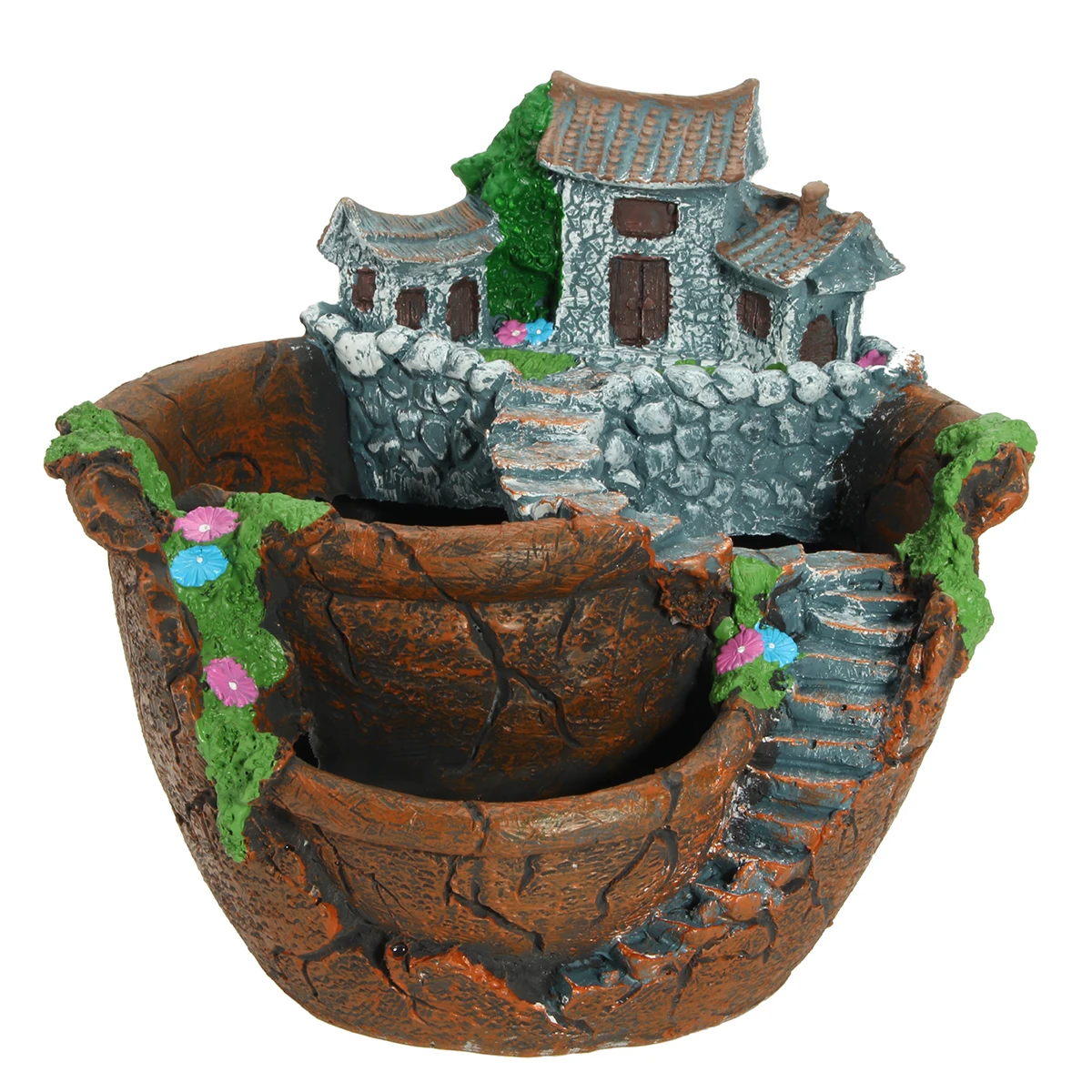 Кактус, суккулент из смолы, горшок для растений, садовые украшения, домашний интерьер