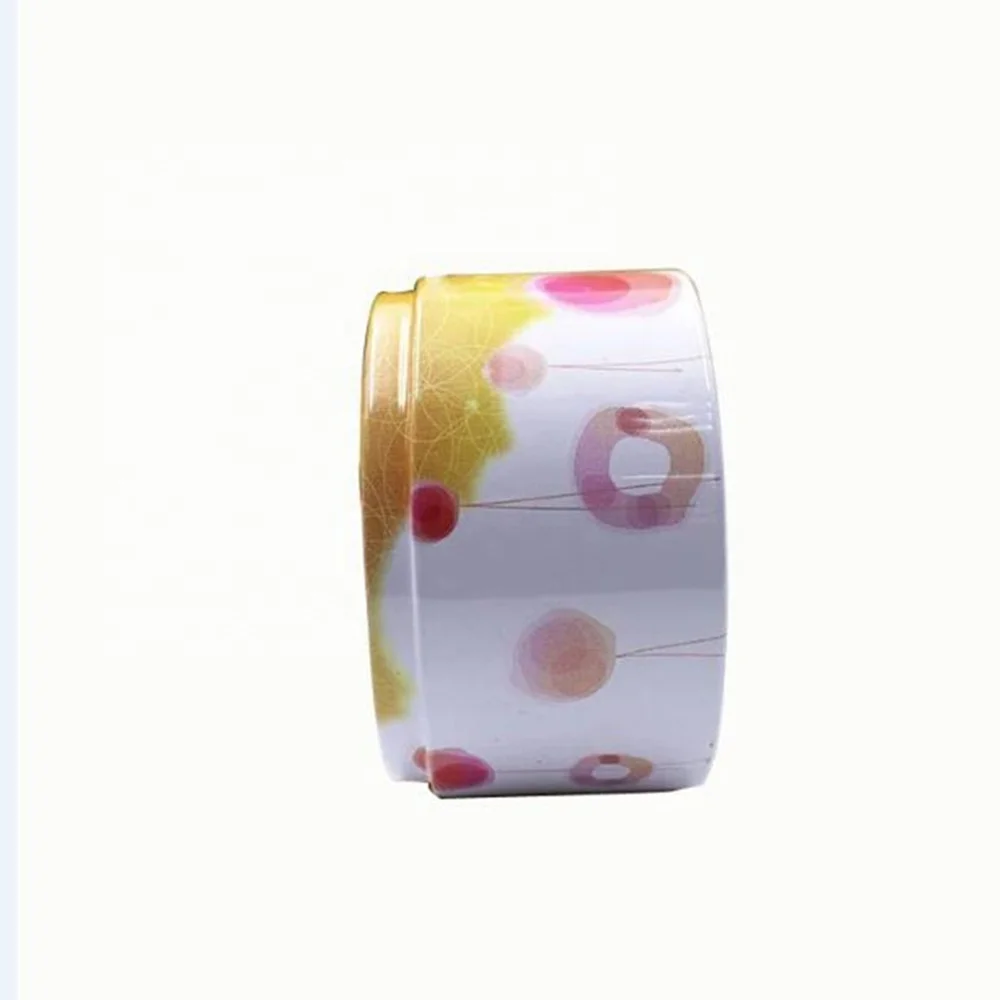 Promotional 3 Layers Round Metal Tea Tins Canister Decorative Round Stackable Tea Tins Box Packaging