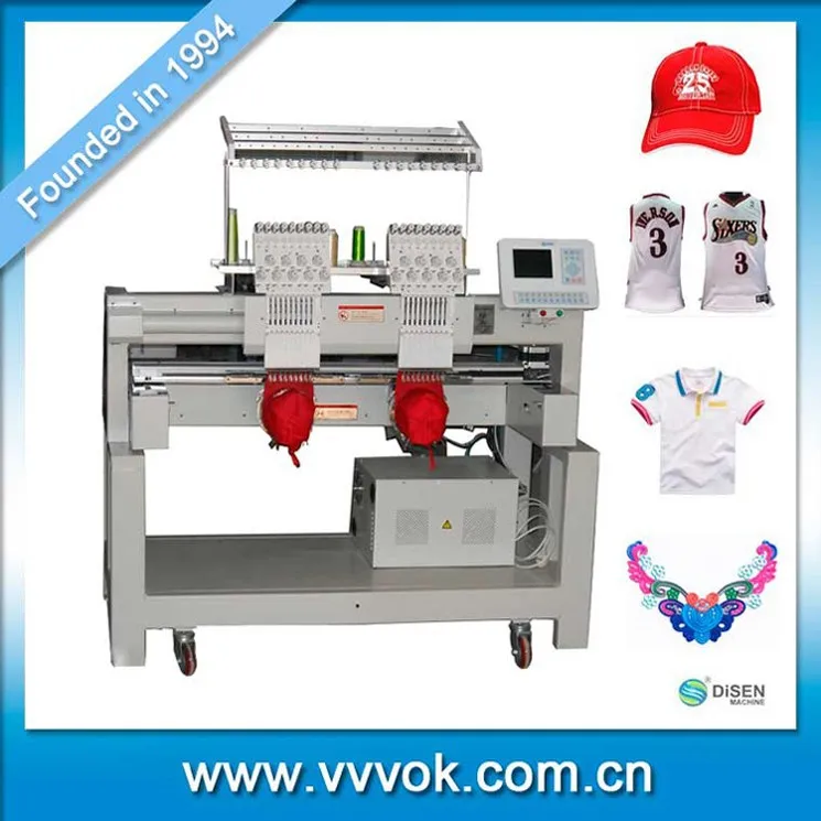DOUBLE HEAD computerized embroidery machine