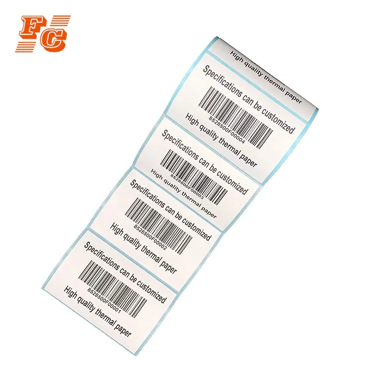 Printing product barcode price information thermal transfer label stickers roll