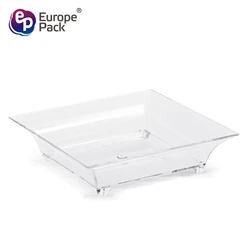 Dishwasher safe most popular products party clear PS disposable mini cheese plates for sale