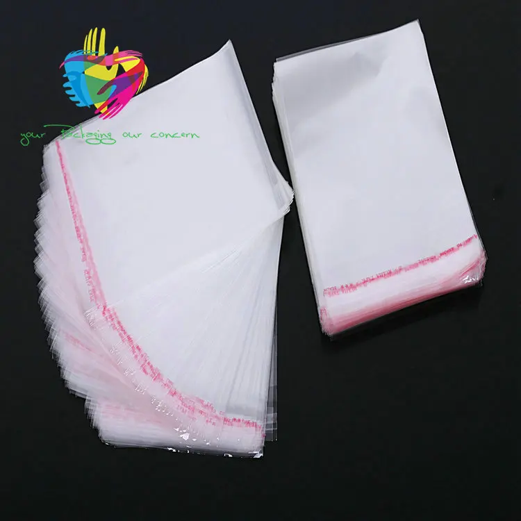 Yiwu cheap transparent header opp plastic bag with card for things