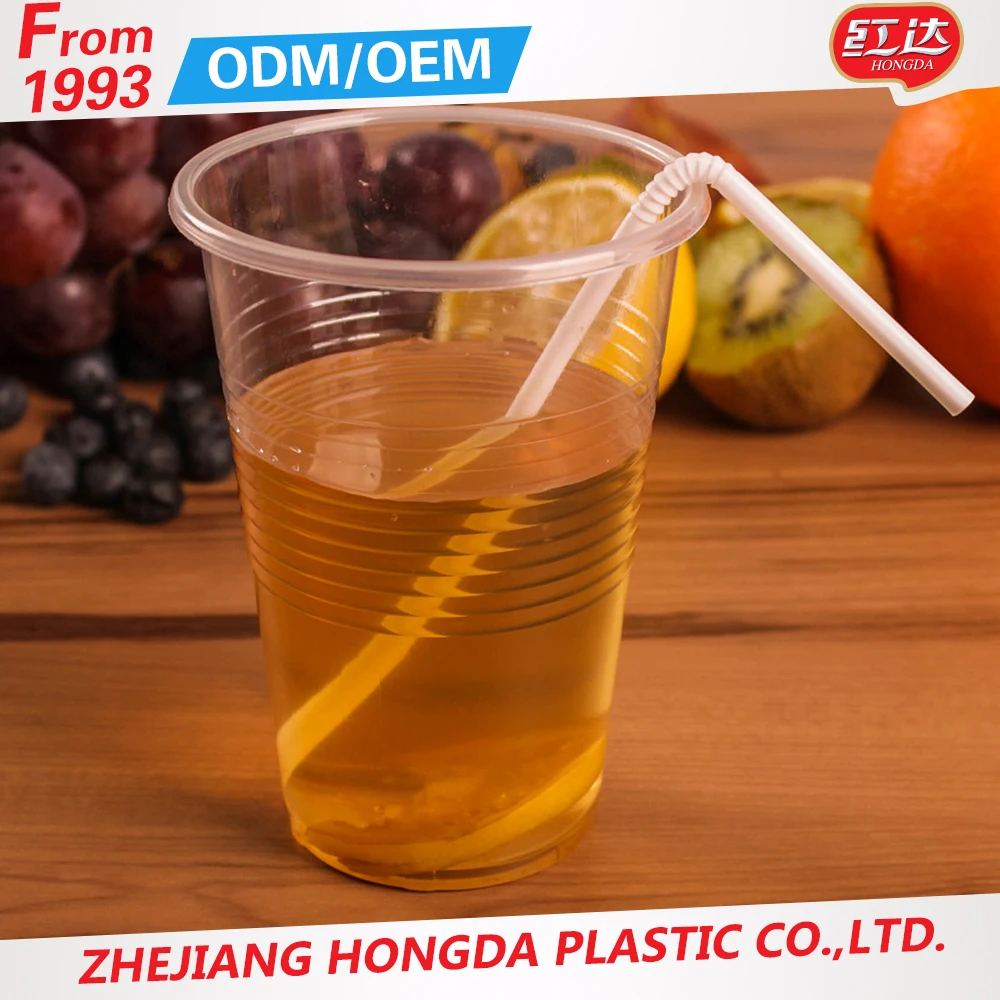 Clear Plastic 7 oz 180ML Disposable Cups Vending Style Drinking Glass