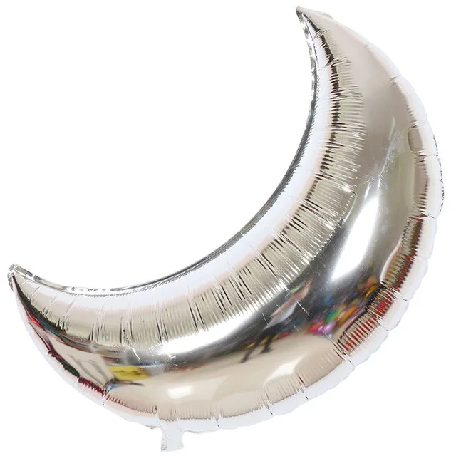 Moon Shaped Mylar Balloons 36 inch for Birthday Party Anniversary Celebrate Parties Wedding Baby Shower Decorations