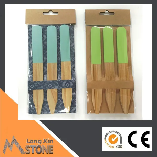 pine wood decorative garden plant markers