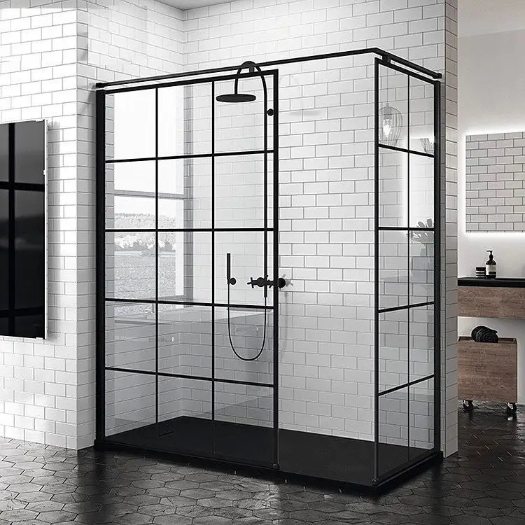 Best Selling Chrome aluminum profile for glass shower doors