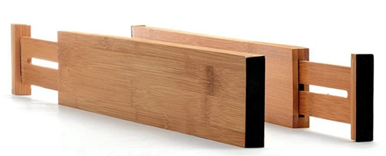 Holder Tool Separator Trays Spice Cutlery Expandable Bamboo Organizer Adjustable Kitchen Drawer Dividers