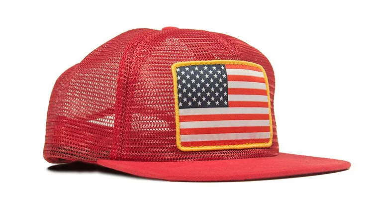 
American flag hat full mesh cap trucker hat 