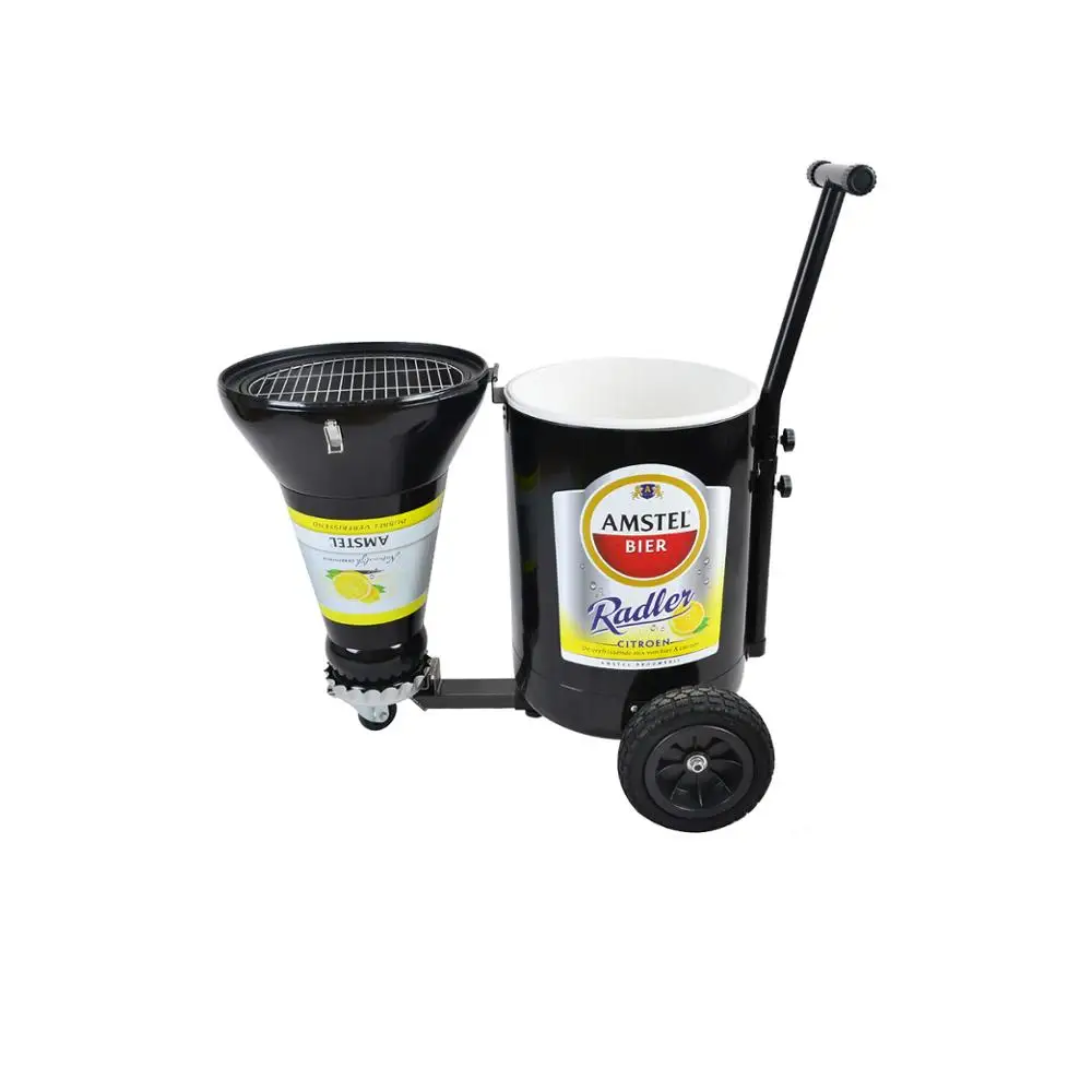 Party cooler-grill with wheels beer bottle coolers  bbq grills wine cooler portable beer ice bucket