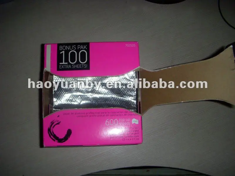 алюминиевая фольга всплывающих листов для парикмахерских