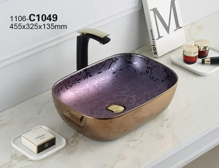 C1052 PATE bathroom vanity sink modern washbasin cabinet design