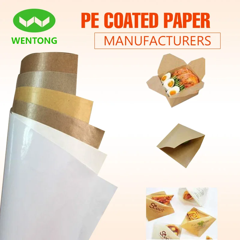
White foodgrade paper cups raw materials pe coated paper manufacturers 