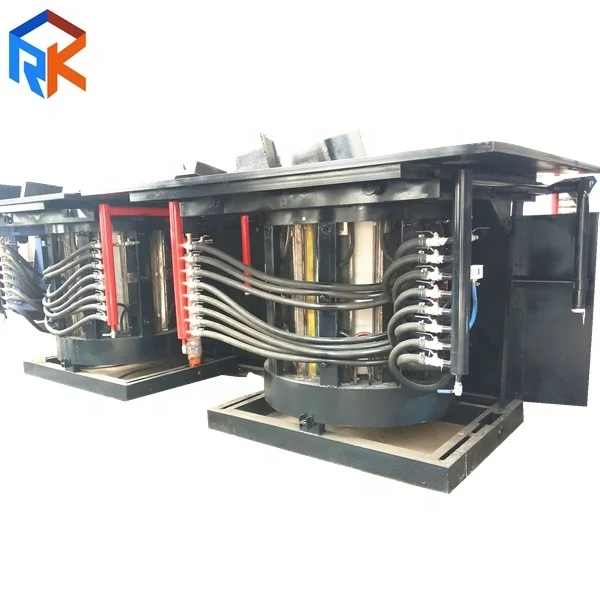 series inverter KGPS GW 2T intermediate frequency ferro alloy melting induction furnace
