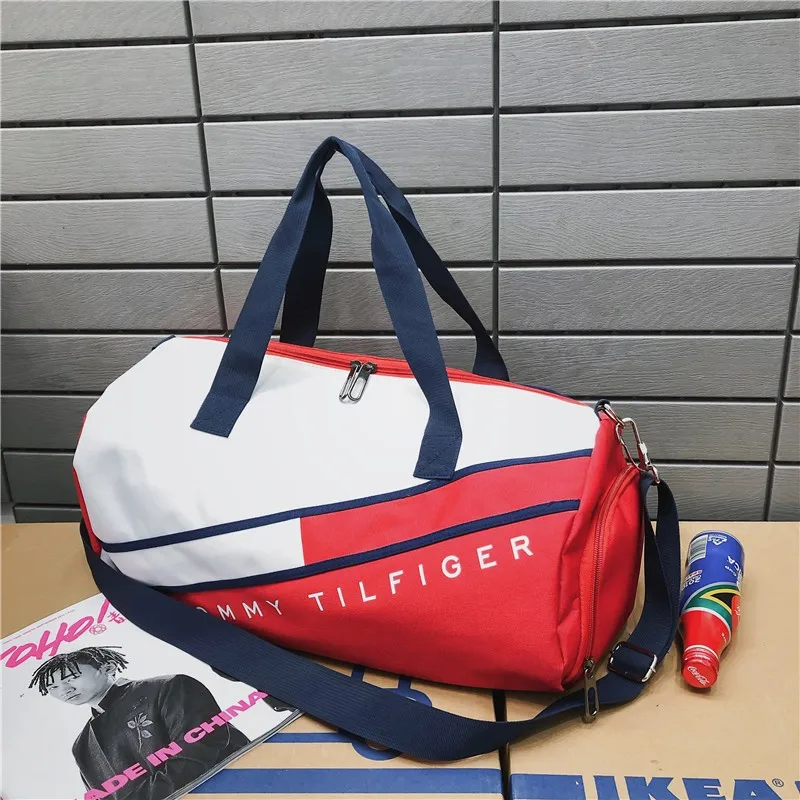 
Packable Sports Gym Bag with Wet Pocket & Shoes Compartment Travel Duffel Bag 