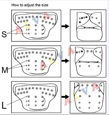 ALVABABY Hot Sale Alva How to Use Cloth Diapers Baby Fine Diaper Sleepy Baby Diaper