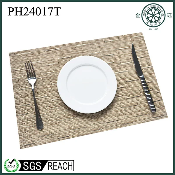 PVC woven vinyl placemat recycled pvc placemat christmas paper placemats