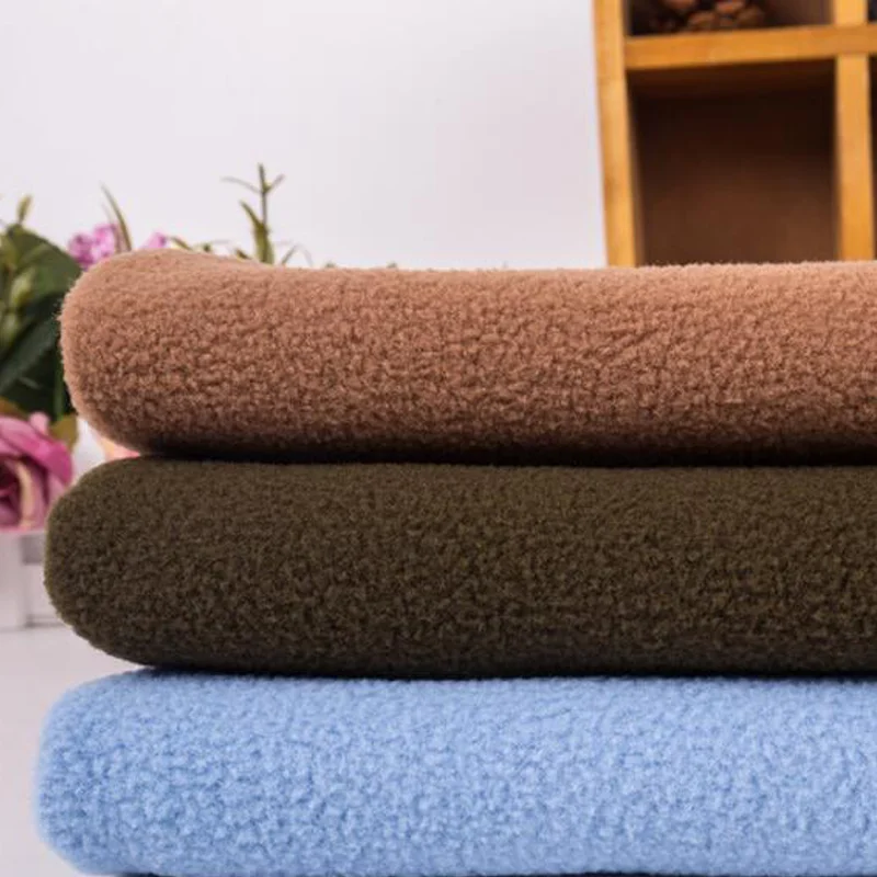 
wholesale brushed polyester polar fleece 