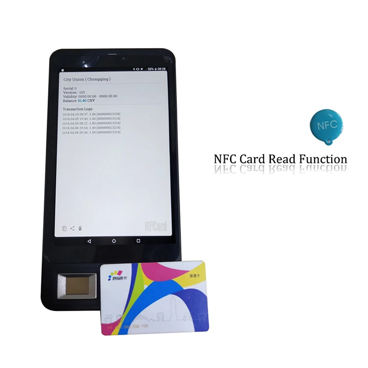 7 дюймов Android, отпечаток пальца, NFC планшетный ПК с Сэмом для чтения смарт-карт ISO7816