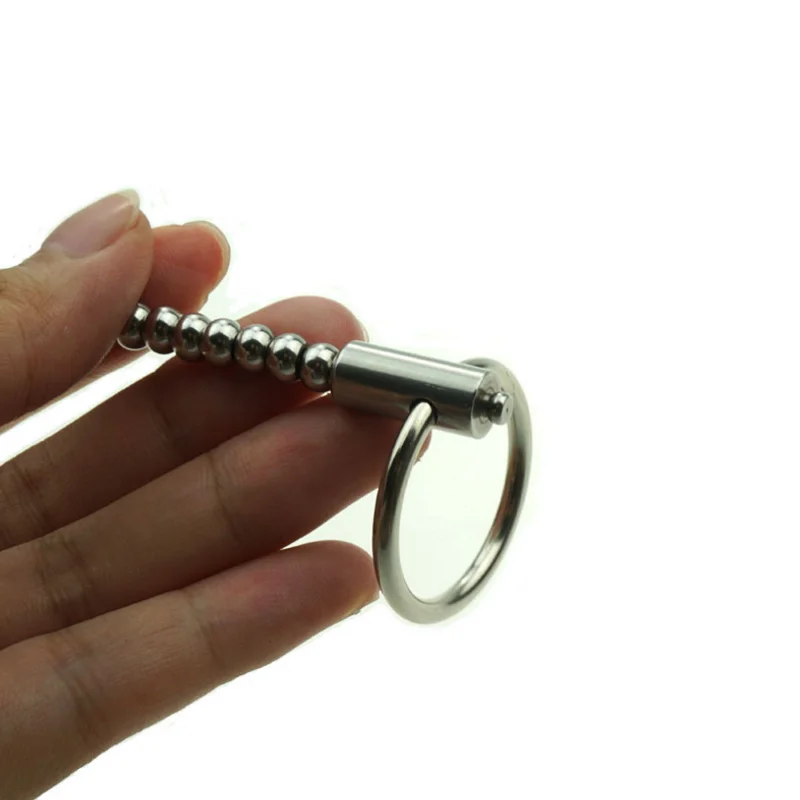 Flexible Beaded Penis Plug Men CBT BDSM Sex Toys Beads Urethral Sound