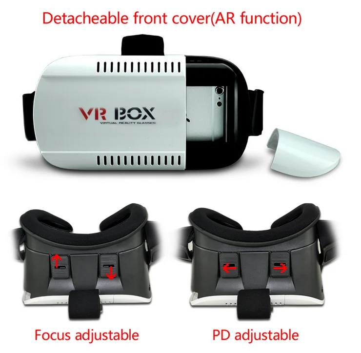 Россия рынок самые puplar самый новый тип VR коробка виртуальный Reality3DGlassesII для смартфона