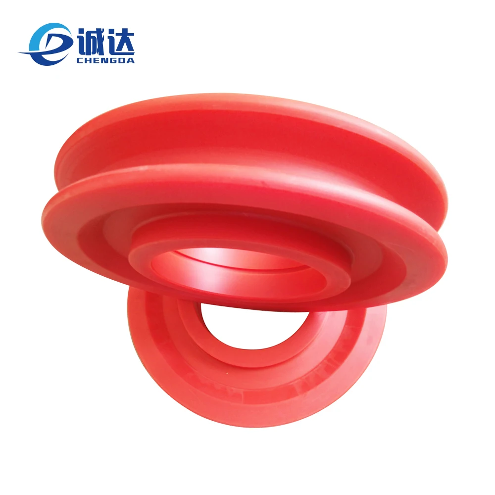 
U groove plastic large pulley/ nylon wheel/ sheaves for wire rope 