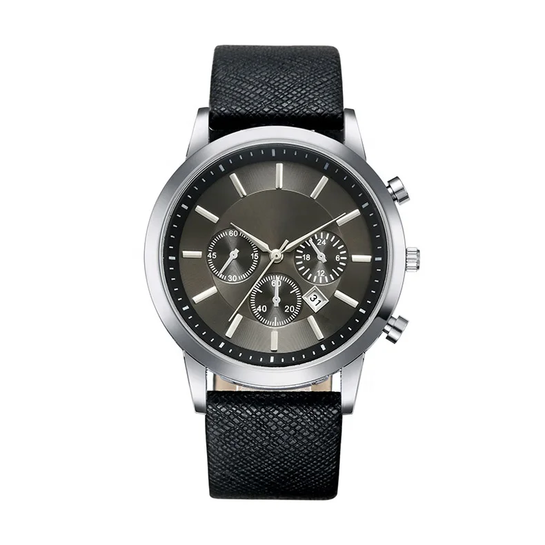 Fashion Luxury Chrome Watches  Steel Quartz Wrist Watch Custom Design Your Own Logo Diver Fastrack Watches for Men