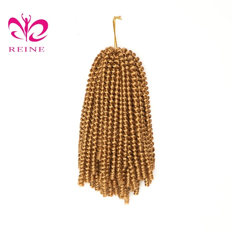 REINE 110g Hot selling Afro Kinky Bulk Synthetic twist marley braiding pre twisted synthetic hair extension for crochet braids