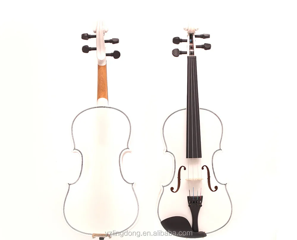 chinese black / pink / blue/ white color violin 4/4