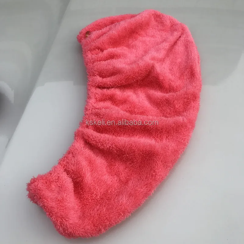 Home Microfiber Hair Towel Fast Drying Turban Towel Absorbent Hair Wrap for Bath, Spa