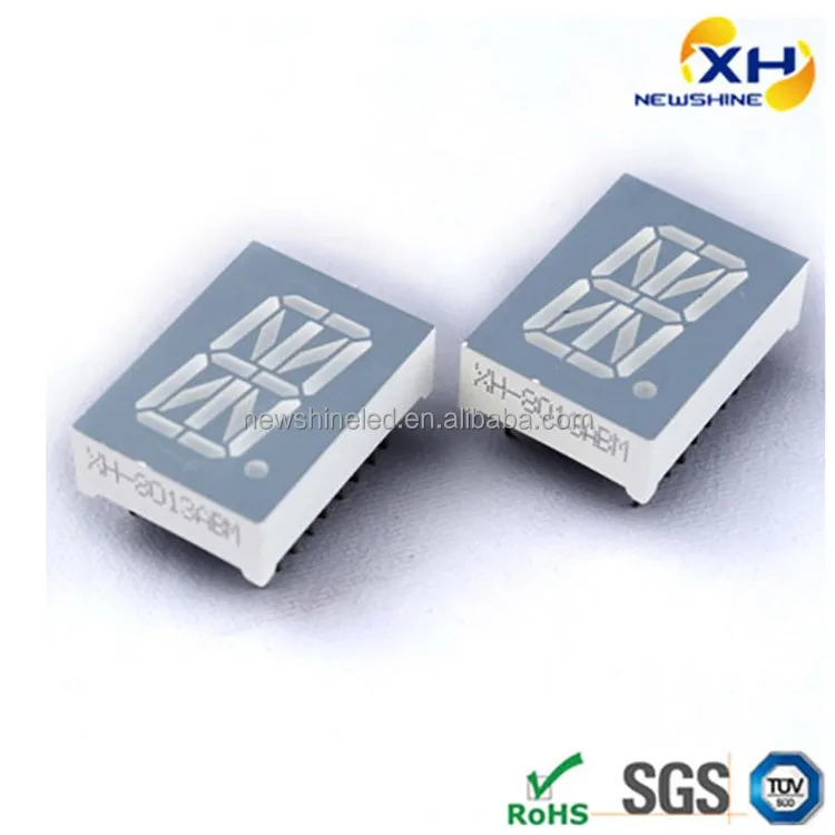 Red 16 segment alphanumeric led display 0.8 inch 14 segment led digital display 1 digit alphanumeric led display for advertising