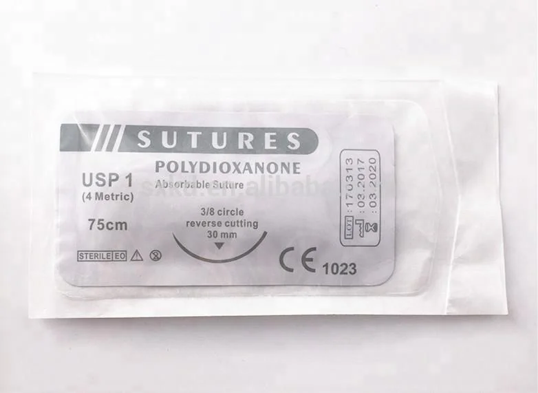 
ZJKR KD911 veterinary surgical suture thread with needle for animal 